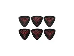 Clayton Black Raven Rounded Triangle Guitar Picks 1.26 mm