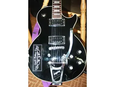 Modified Epiphone Les Paul Custom with Seymour Duncan Hot Rodded Pickups & Bigsby