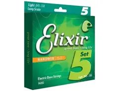 Elixir 14202 Nanoweb super light Bass 5 Strings Set