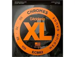 D’Addario ECB82 Chromes Flatwound Medium strings