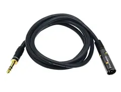Premier Series XLR Male to 1/4inch TRS Male 16AWG Cable (Gold Plated) main image
