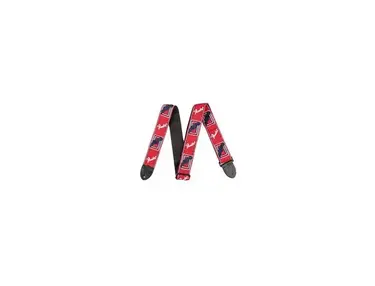 Fender Monogrammed Strap Red-White-Blue