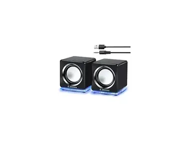 ARVICKA Blue LED USB Speakers