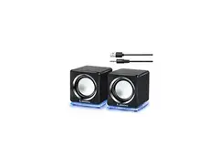 ARVICKA Blue LED USB Speakers main image