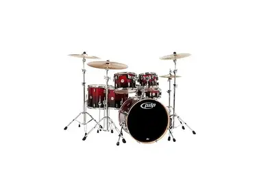 PDP Concept series maple 6-piece Cherry red to black fade