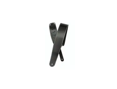 Planet Waves Classic Leather Guitar Strap with Contrast Stitch Black