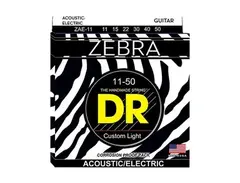 DR Strings Zebra Medium Lite Acoustic-Electric Guitar Strings main image