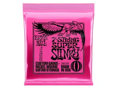Ernie Ball Super Slinky 7-String Guitar Strings (9-52)