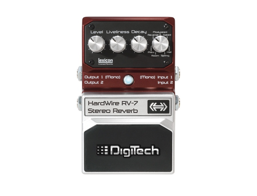 DigiTech HardWire RV-7 Stereo Reverb - ranked #8 in Reverb Effects 
