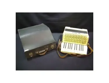 M. Carli Pearl Yellow Vintage Accordion