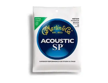 Martin MSP4600 12-String Phosphor Bronze Extra LightAcoustic Guitar Strings