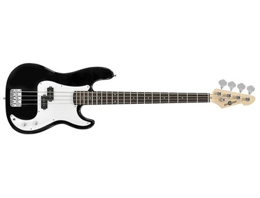 3/4 LA Bass Guitar by Gear4music, Black