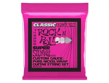 Ernie Ball Classic Rock 'n' Roll Super Slinky Guitar Strings (9-42)