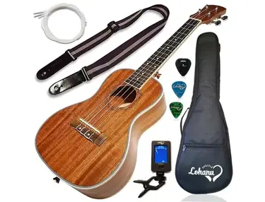 Ukulele Concert Size Bundle From Lohanu (LU-C)