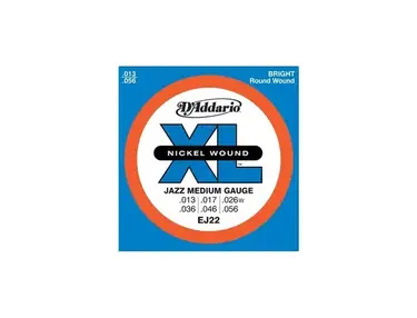 D'Addario XL EJ22 Jazz Medium Nickelwound Strings (13-56)