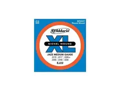 D'Addario XL EJ22 Jazz Medium Nickelwound Strings (13-56)