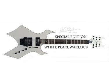 B.C. Rich Special Edition "White Pearl" Warlock