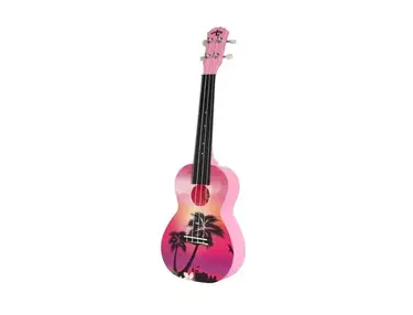 Kaleo CUK-2 Konzert Ukulele Pink/Palm Tree