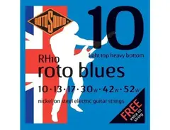 Rotosound RH10 Roto Blues Nickel-Steel Guitar Strings (10-52)