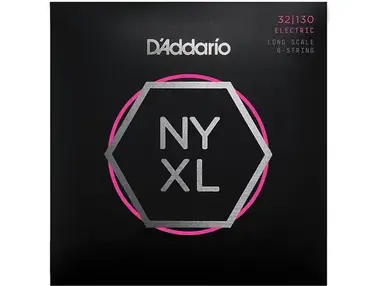 D'Addario NYXL32130 Nickel Wound Bass Guitar Strings, Regular Light 6-String, Long Scale