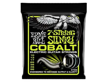 Ernie Ball Regular Slinky 7-String Cobalt Guitar Strings (10-56)