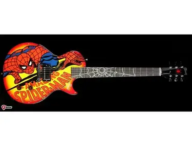 Gibson Les Paul Costum Shop Spiderman Web Slinger