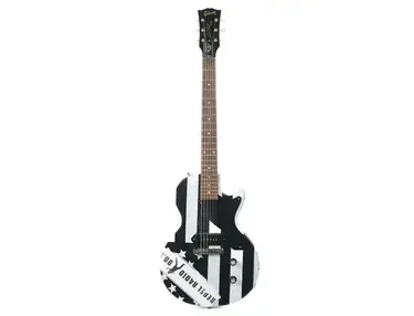 Gibson Les Paul Junior "Black American Flag" Custom Paint Job