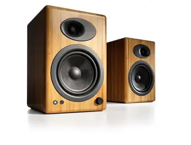 Audioengine A5+ Powered Speakers, Bamboo