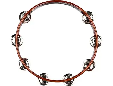 Meinl Traditional Wood Tambourines, Steel Jingles