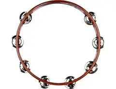 Meinl Traditional Wood Tambourines, Steel Jingles