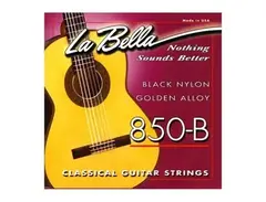 La Bella 850-B Black Nylon Golden Alloy