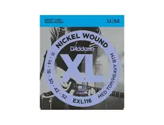 D'addario EXL116 Nickel Wound, Medium Top/Heavy Bottom, 11-52