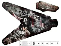 Dean USA Custom Corey Bishop Corruption Of War Flying V main image