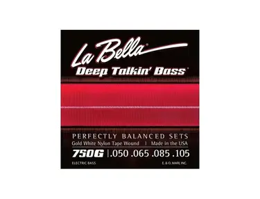 La Bella Gold WHITE Nylon Tape Wound LB 750G
