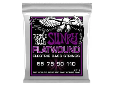Ernie Ball Power Slinky Cobalt Flatwound Bass Strings (55-110)