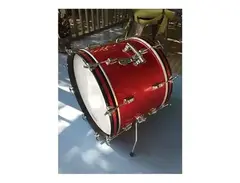 1960's Ludwig 20x14 downbeat bass drum Red Sparkle
