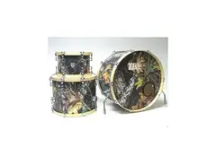 Truth Custom Drums Forest Camo Drum Kit main image