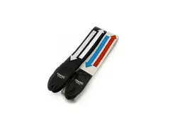 Couch All Mod Cons Guitar Straps - Black and White or Red, White and Blue main image