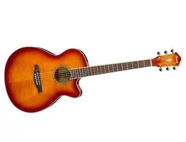 Ibanez AEG20II Flamed Sycamore Top Cutaway Acoustic-Electric Guitar Vintage Violin