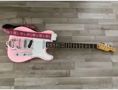 Pink Shell Telecaster with Bigsby main image