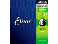 Elixir 19052 Optiweb Nickel Plated Steel Light 10-46