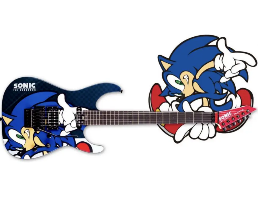 Esp Sonic the Hedgehog 25th Anniversary Electric Guitar | Equipboard Esp Sonic the Hedgehog 25th Anniversary Electric Guitar | Equipboard