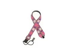 CLOUDMUSIC Ukulele Strap with Hook Clip On (White Pink Flower) main image
