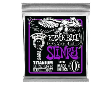 Ernie Ball Titanium Coated RPS Power Slinky Guitar Strings (11-48)