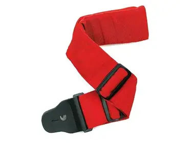 Planet Waves Woven Padded Guitar Strap Wide Red