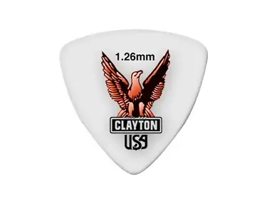 Clayton Acetal Rounded Triangle Guitar Picks 1.26 mm