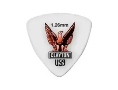 Clayton Acetal Rounded Triangle Guitar Picks 1.26 mm