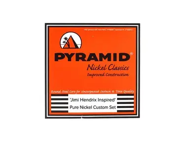 Pyramid Pure Nickel Round Core Strings 10-38 (Jimi Hendrix-inspired Set)
