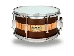 PorkPie 13x7" Rosewood/Zebrawood over Maple Snare Drum main image
