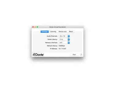 Dante Virtual Soundcard